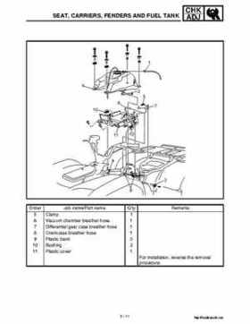 2002 Yamaha YFM660 Grizzly factory service and repair manual, Page 88