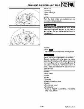 2002 Yamaha YFM660 Grizzly factory service and repair manual, Page 143