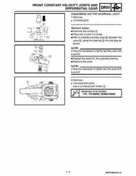 2002 Yamaha YFM660 Grizzly factory service and repair manual, Page 267