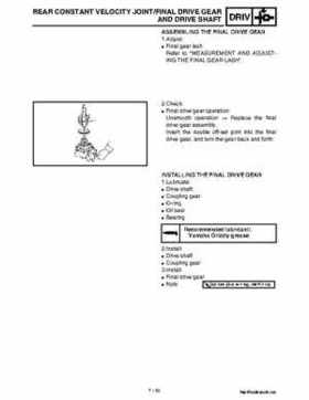 2002 Yamaha YFM660 Grizzly factory service and repair manual, Page 290