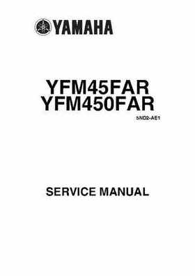2003 2005 YFM45FAR, YFM450FAR Kodiak OEM Service Manual, Page 1