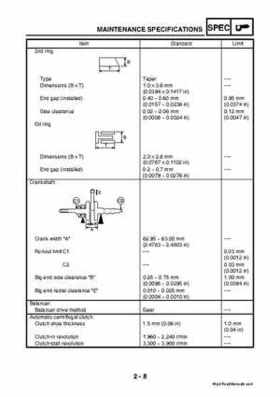 2003 2005 YFM45FAR, YFM450FAR Kodiak OEM Service Manual, Page 33