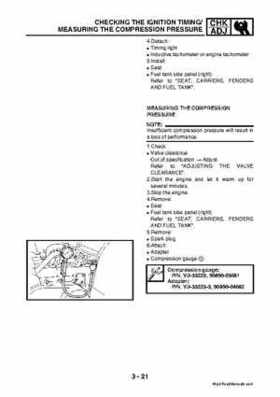 2003 2005 YFM45FAR, YFM450FAR Kodiak OEM Service Manual, Page 85