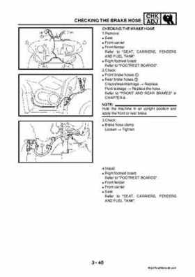 2003 2005 YFM45FAR, YFM450FAR Kodiak OEM Service Manual, Page 104