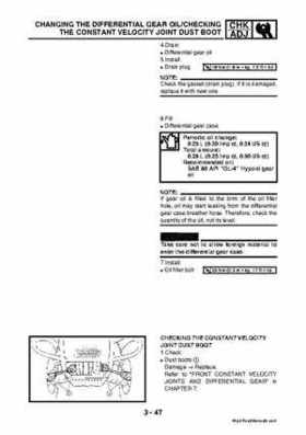 2003 2005 YFM45FAR, YFM450FAR Kodiak OEM Service Manual, Page 111