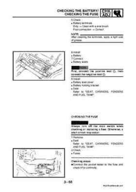2003 2005 YFM45FAR, YFM450FAR Kodiak OEM Service Manual, Page 124