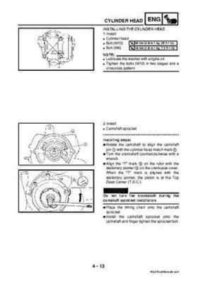 2003 2005 YFM45FAR, YFM450FAR Kodiak OEM Service Manual, Page 144