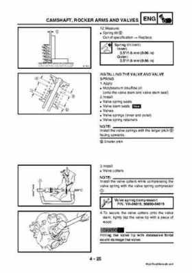 2003 2005 YFM45FAR, YFM450FAR Kodiak OEM Service Manual, Page 156