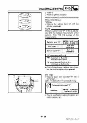 2003 2005 YFM45FAR, YFM450FAR Kodiak OEM Service Manual, Page 160