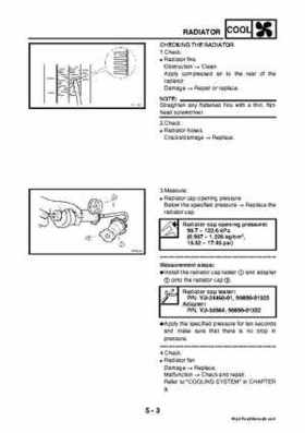 2003 2005 YFM45FAR, YFM450FAR Kodiak OEM Service Manual, Page 224