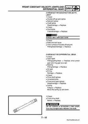 2003 2005 YFM45FAR, YFM450FAR Kodiak OEM Service Manual, Page 253