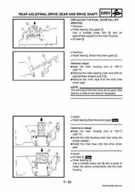 2003 2005 YFM45FAR, YFM450FAR Kodiak OEM Service Manual, Page 264