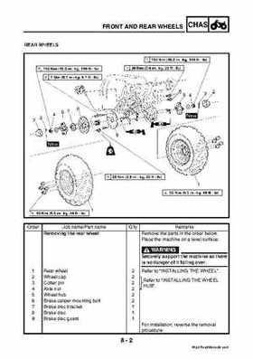 2003 2005 YFM45FAR, YFM450FAR Kodiak OEM Service Manual, Page 279