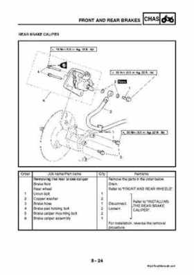 2003 2005 YFM45FAR, YFM450FAR Kodiak OEM Service Manual, Page 301