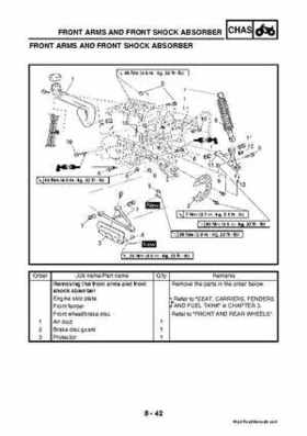 2003 2005 YFM45FAR, YFM450FAR Kodiak OEM Service Manual, Page 319