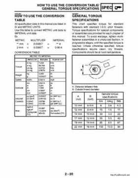 2003 Yamaha YFM400FAR Kodiak Factory Service Manual, Page 45