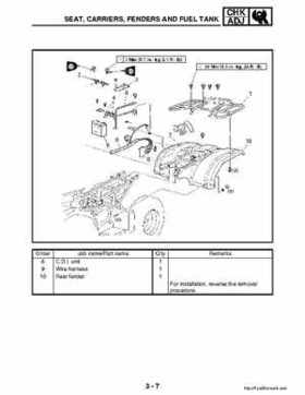 2003 Yamaha YFM400FAR Kodiak Factory Service Manual, Page 68