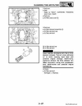 2003 Yamaha YFM400FAR Kodiak Factory Service Manual, Page 88