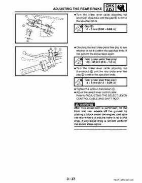 2003 Yamaha YFM400FAR Kodiak Factory Service Manual, Page 98