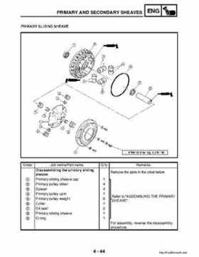 2003 Yamaha YFM400FAR Kodiak Factory Service Manual, Page 167