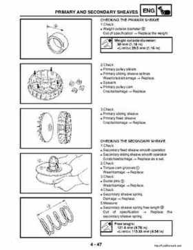 2003 Yamaha YFM400FAR Kodiak Factory Service Manual, Page 170