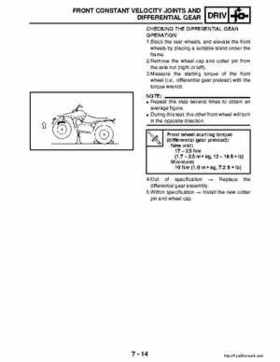 2003 Yamaha YFM400FAR Kodiak Factory Service Manual, Page 242