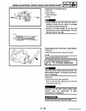 2003 Yamaha YFM400FAR Kodiak Factory Service Manual, Page 246