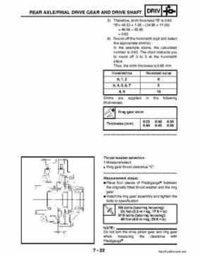 2003 Yamaha YFM400FAR Kodiak Factory Service Manual, Page 250
