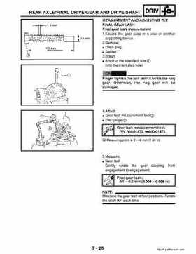 2003 Yamaha YFM400FAR Kodiak Factory Service Manual, Page 254