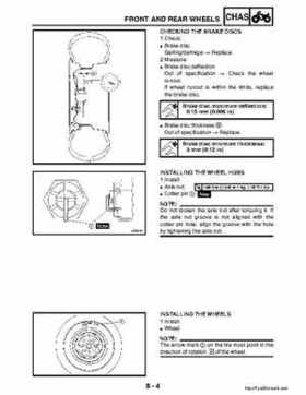 2003 Yamaha YFM400FAR Kodiak Factory Service Manual, Page 261