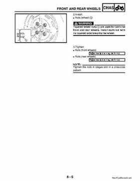 2003 Yamaha YFM400FAR Kodiak Factory Service Manual, Page 262