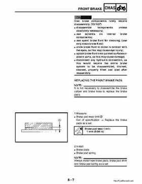 2003 Yamaha YFM400FAR Kodiak Factory Service Manual, Page 264
