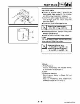 2003 Yamaha YFM400FAR Kodiak Factory Service Manual, Page 265