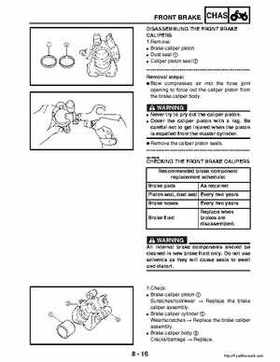 2003 Yamaha YFM400FAR Kodiak Factory Service Manual, Page 273