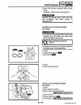 2003 Yamaha YFM400FAR Kodiak Factory Service Manual, Page 274