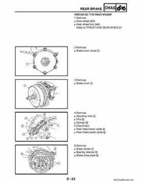 2003 Yamaha YFM400FAR Kodiak Factory Service Manual, Page 280