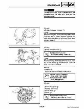 2003 Yamaha YFM400FAR Kodiak Factory Service Manual, Page 283