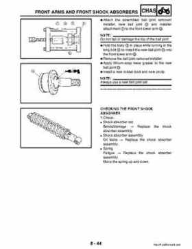 2003 Yamaha YFM400FAR Kodiak Factory Service Manual, Page 301