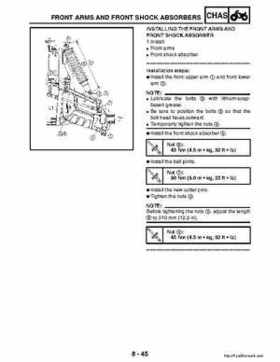 2003 Yamaha YFM400FAR Kodiak Factory Service Manual, Page 302