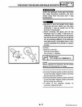2003 Yamaha YFM400FAR Kodiak Factory Service Manual, Page 314
