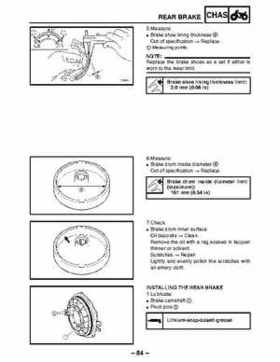 2003 Yamaha YFM400FAR Kodiak Factory Service Manual, Page 458