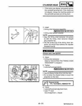 2004-2007 Yamaha ATV Raptor 50 YMF50S Service Manual, Page 100