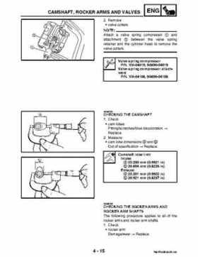 2004-2007 Yamaha ATV Raptor 50 YMF50S Service Manual, Page 104