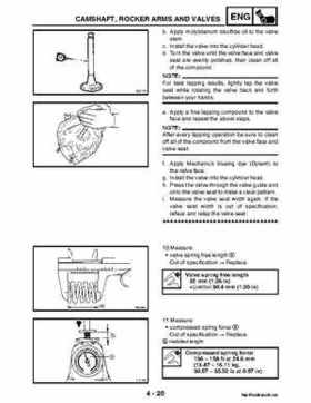 2004-2007 Yamaha ATV Raptor 50 YMF50S Service Manual, Page 109