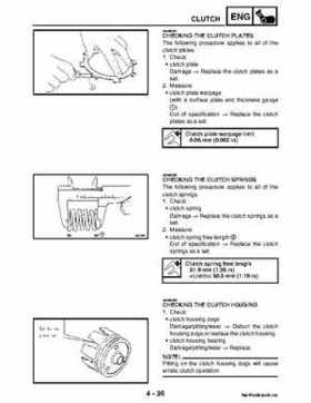 2004-2007 Yamaha ATV Raptor 50 YMF50S Service Manual, Page 125