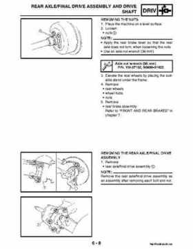 2004-2007 Yamaha ATV Raptor 50 YMF50S Service Manual, Page 170