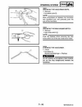 2004-2007 Yamaha ATV Raptor 50 YMF50S Service Manual, Page 191