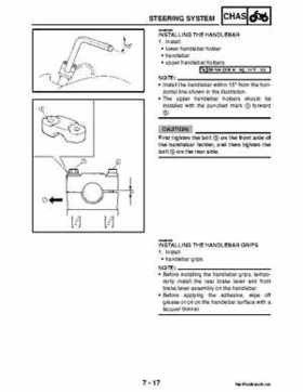 2004-2007 Yamaha ATV Raptor 50 YMF50S Service Manual, Page 192