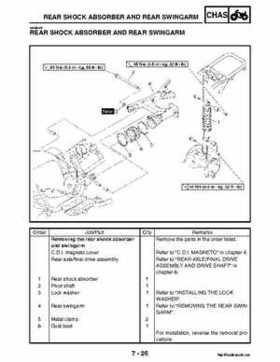 2004-2007 Yamaha ATV Raptor 50 YMF50S Service Manual, Page 201