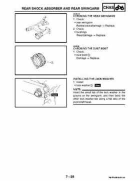 2004-2007 Yamaha ATV Raptor 50 YMF50S Service Manual, Page 203